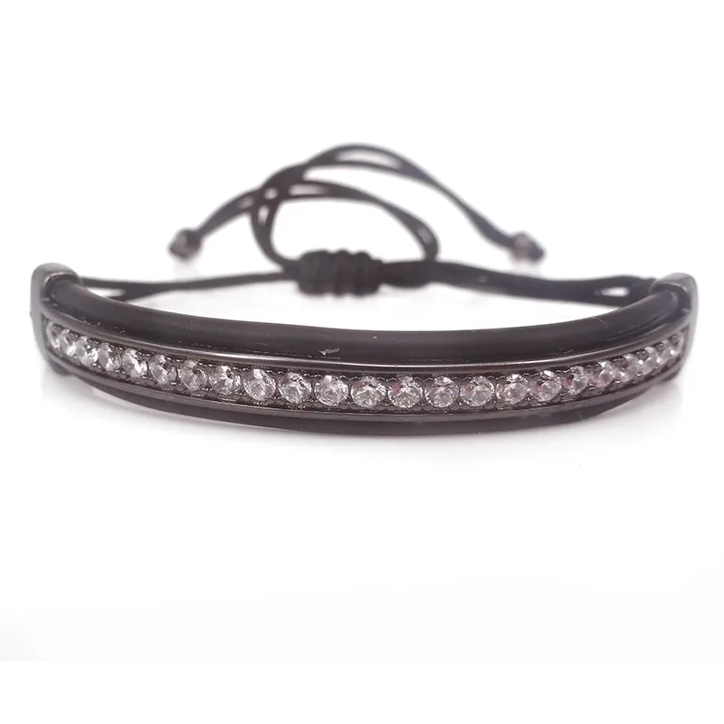 Серебряный браслет Anil Arjandas модные мужские ювелирные изделия кожаные браслеты с