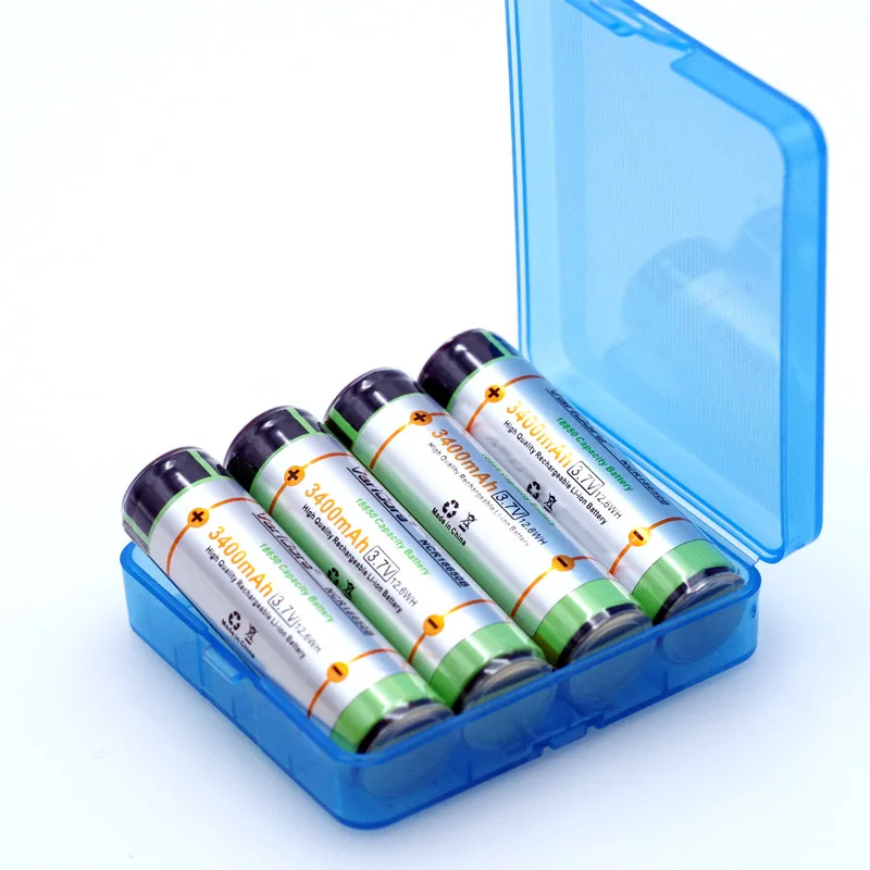 4 шт. аккумуляторные батарейки 18650 мАч 3400 в|rechargeable battery|battery 3.7vbattery rechargeable |