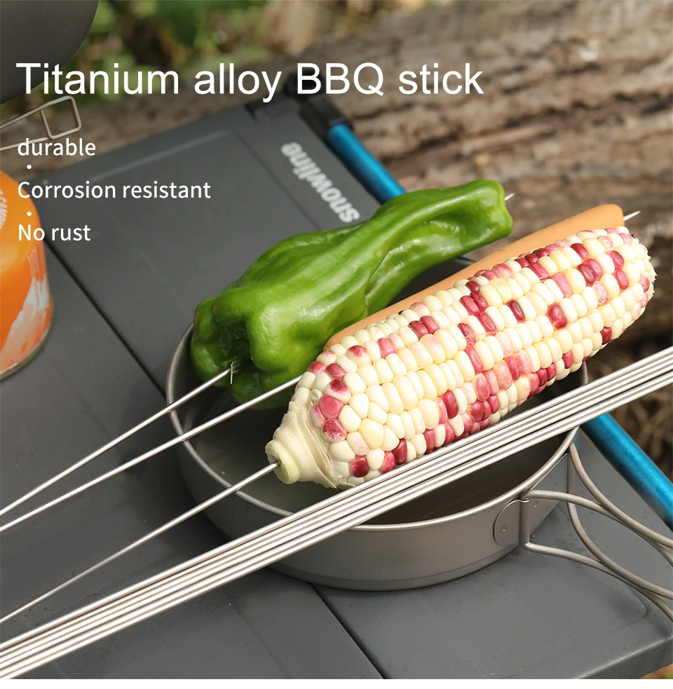 Ti artisan Открытый Пикник барбекю prod титановые шампуры для гриля барбекю мясо brochette шашлык Шашлык иглы для обжарки