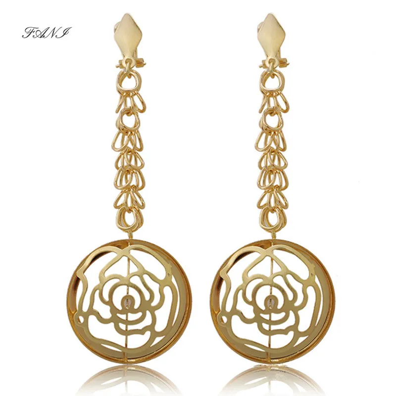 Модные женские свадебные серьги Fani длинные висячие изысканные трендовые