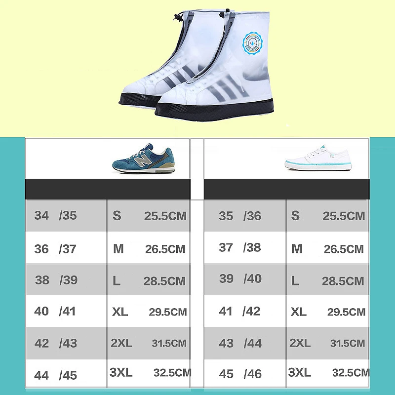 Многоразовые водонепроницаемые бахилы для нескользящей износостойкой обуви