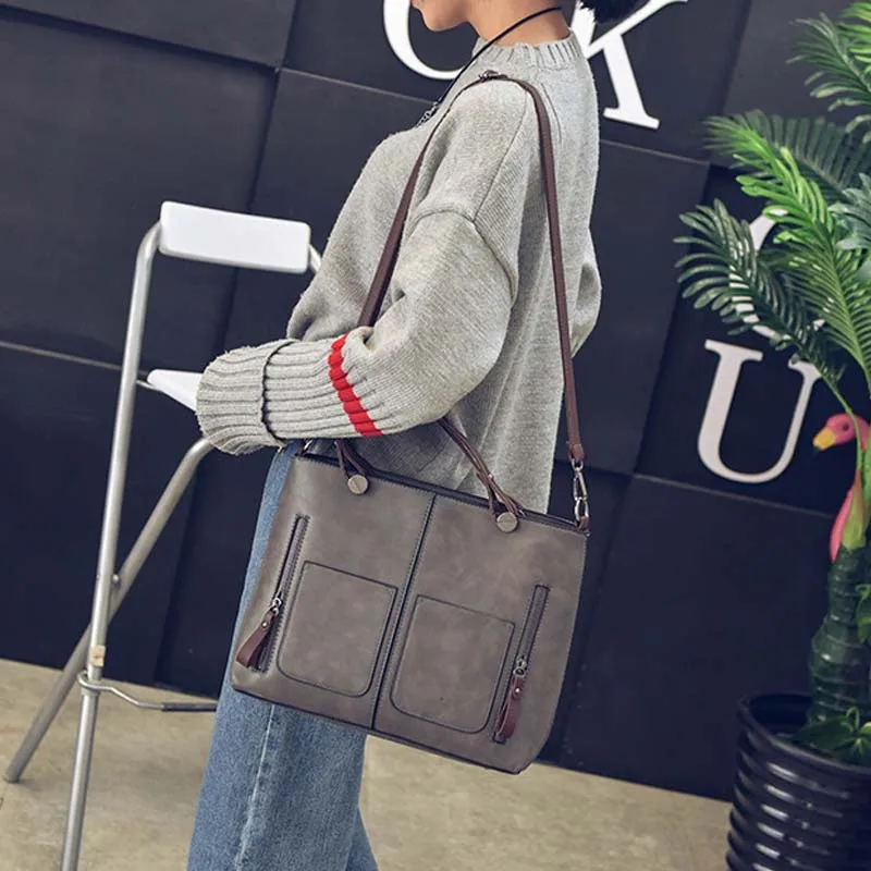 Новинка 2019 модная роскошная женская сумка из искусственной кожи Большая