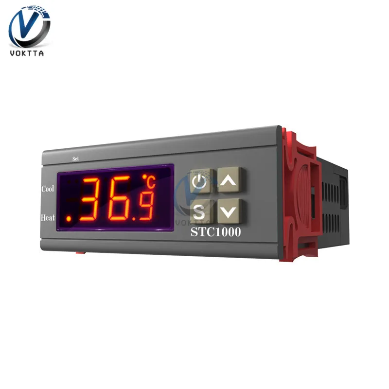 STC-1000 AC 110V 220V 10A светодиодный цифровой регулятор температуры Терморегулятор термостат инкубатор с нагревателем и охладителем-50-110