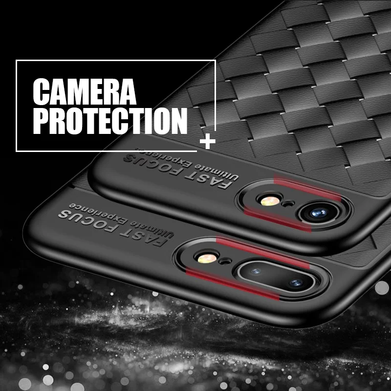 TOMKAS Grid Weaving Slim Case For iPhone 6S 8 7 Plus X Cover Cases Silicon TPU Luxury Phone Coque 6 |
