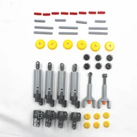 46pcs technical linear actuator pro kit cylinder piston power functions robot car gear axle connector pack compatible with lego