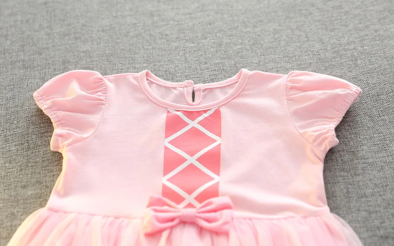 2-6 Years Princess Aurora Cosplay Dress Girls Summer A-line Cotton Kids Cartoon Costume Children Christmas Clothing | Детская одежда и