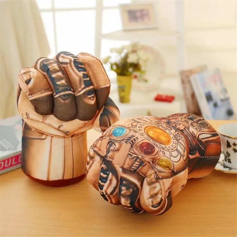 Infinity Gauntlet Горячая супергерой фильм кулак Халка опора косплей костюмы Бесконечность рукавицы паук перчатки Плюшевые игрушки Хэллоуин подарок - Цвет: Infinity Gauntlet