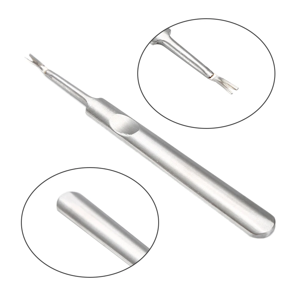 1pc11cm из нержавеющей стали, для кутикулы для удаления серебра омертвевшая кожа, кутикулы толкатель съемный триммер педикюр DIY Красота для маникюрных салонов инструмент