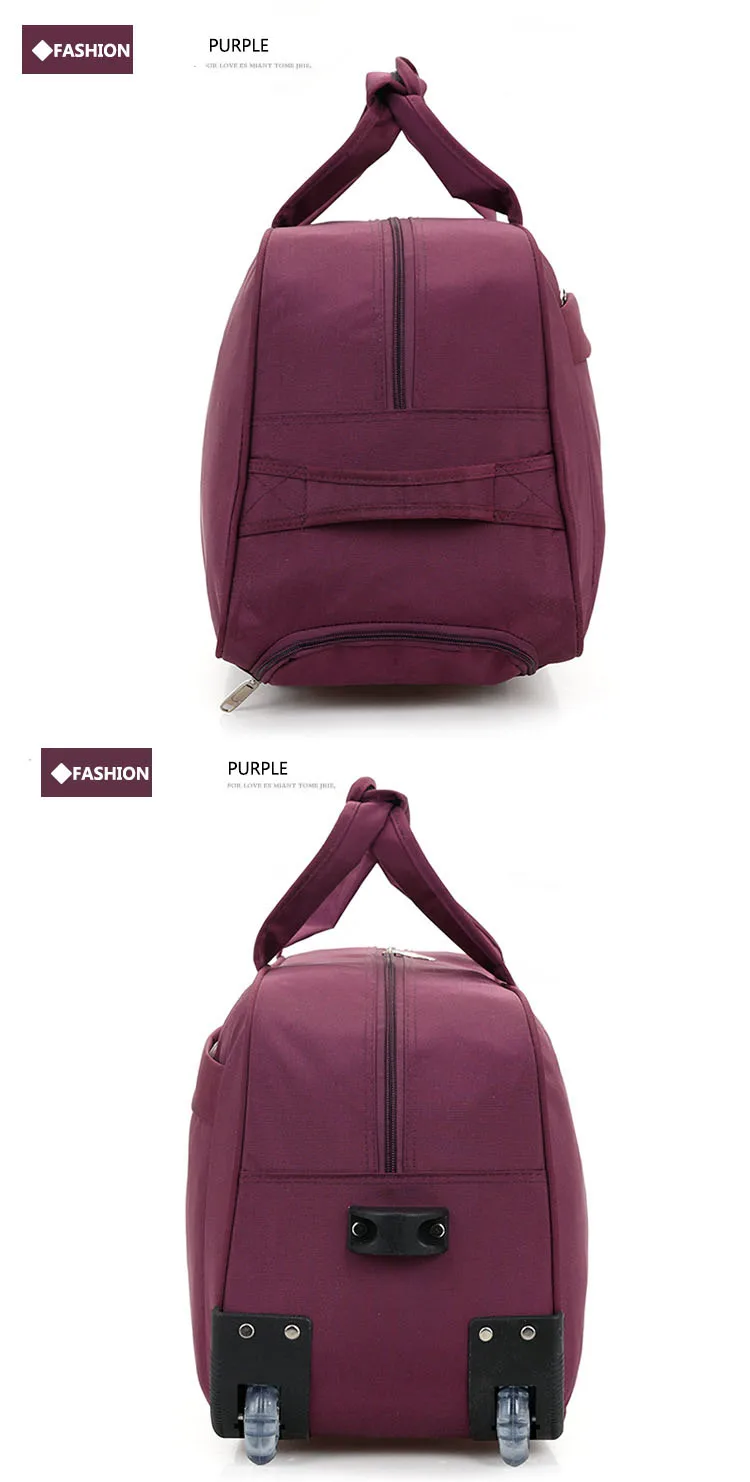 Women Waterproof High Capacity Travel Bag Thick Style Rolling Suitcase Trolley Luggage Lady Men Travel Bags Suitcase with Wheels