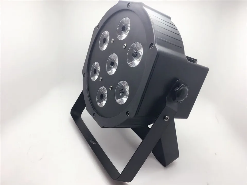 4 шт./7х12 Вт RGBW 4в1 led par light 7х18 RGBWA UV 6в1 плоский dmx512 disco lights профессиональный