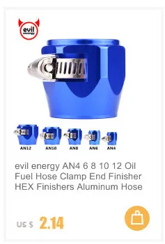 Злые энергетические алюминиевые AN6 штыревые до 3/" NPT AN10 до 3/4" NPT AN8 до 1/" прямые расклешенные трубы, резьбовые фитинги, адаптер для шланга