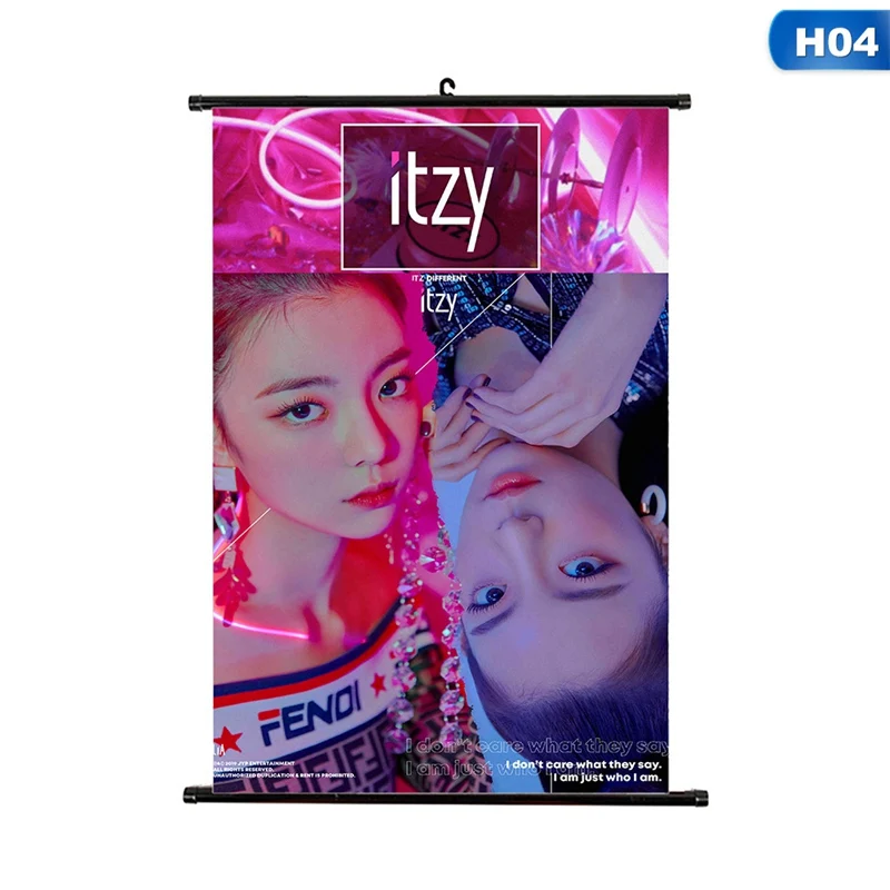 ITZY картины, нарисованные на холсте Художественная печать картина Плакат Звезда ITZY Набор детских канцелярских принадлежностей