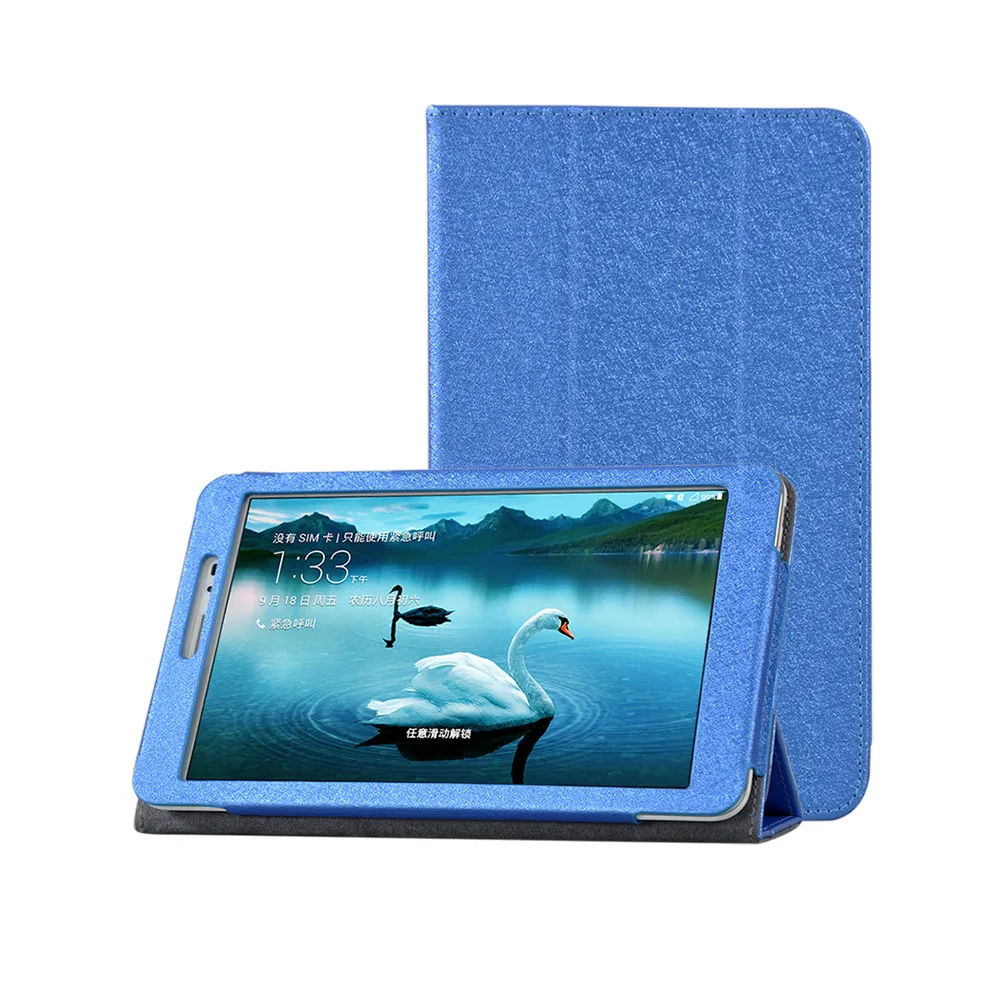 Чехол для huawei MediaPad T1 8 0 S8 701U 701W 821W 823L с шёлковым рисунком Складная подставка чехол