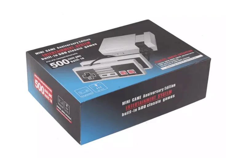 2 button 500 game Мини HDMI/tv портативная семейная игровая консоль для отдыха AV порт Ретро встроенные классические игры двойной геймпад игровой плеер - Цвет: 2 button 500 game