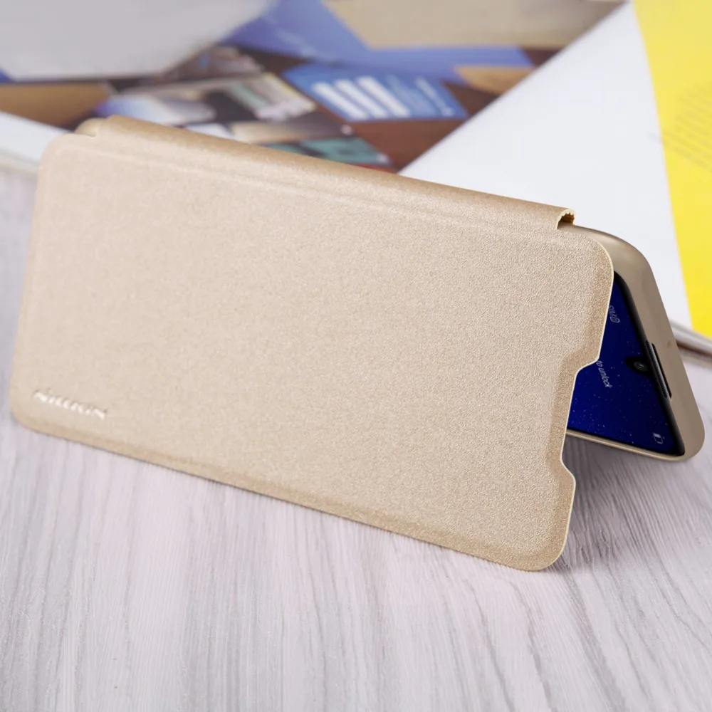 Чехол для Huawei P30 Lite NILLKIN Sparkle откидной кожаный чехол чехлы телефона роскошный