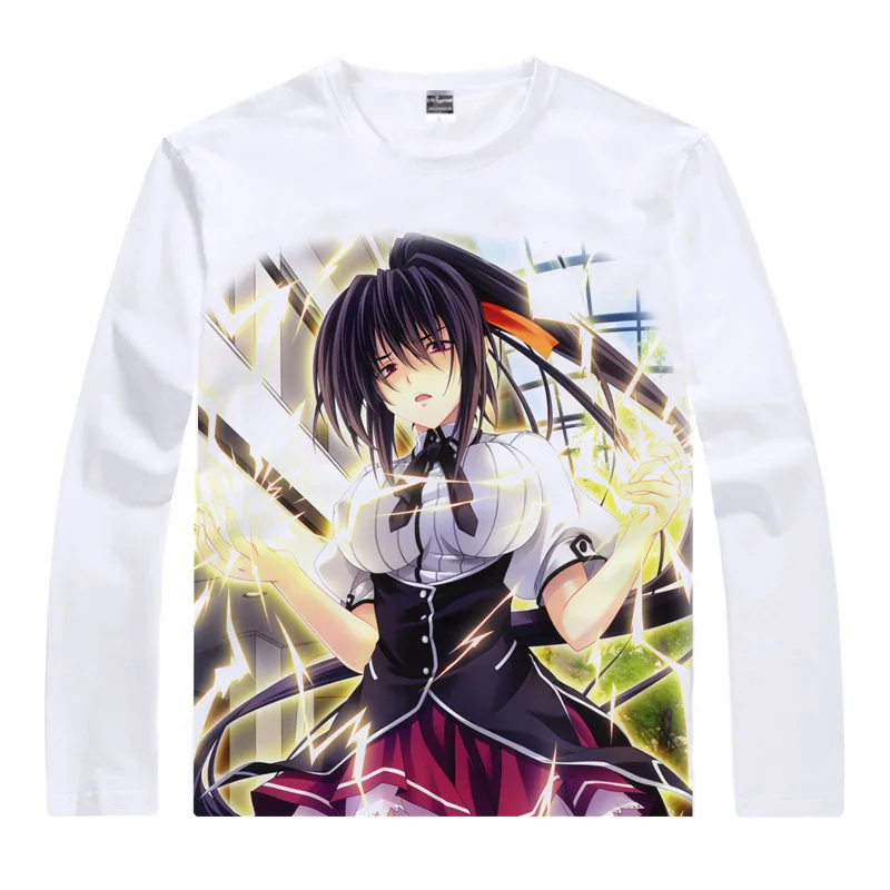 Style 10 Coolprint аниме рубашка школа DXD BorN футболки мульти-стиль длинный рукав Xenovia Quarta Akeno Himejima Косплей Motivs рубашки - Цвет: Style 10