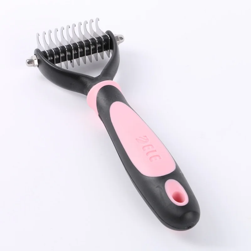 Dog Pet Cat Fur Dematting Grooming Deshedding Trimmer Tool Comb Brush 11 Blade PL1