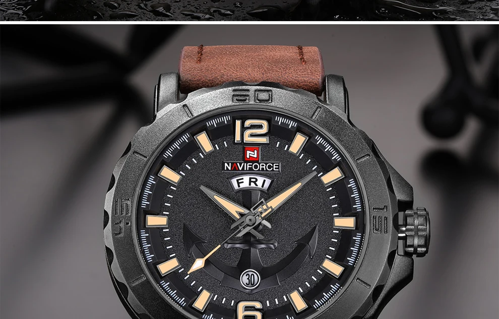 Лидирующий бренд NAVIFORCE мужские креативные спортивные водонепроницаемые часы мужские деловые кварцевые наручные часы Мужские часы Relogio Masculino