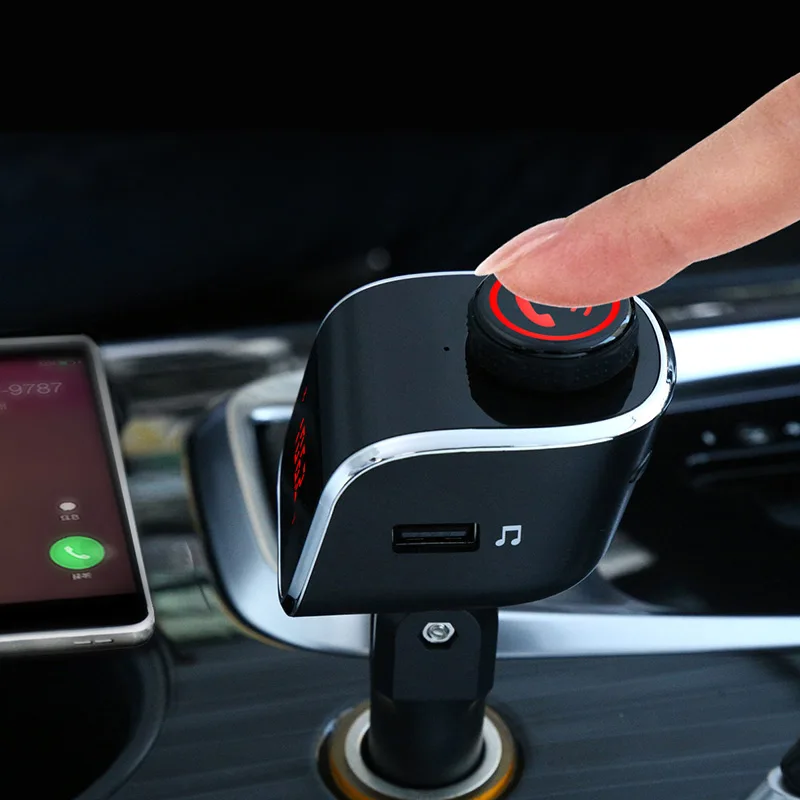 Автомобильный fm-передатчик автомобильный Bluetooth Mp3 передатчик Hands-free вызов fm-карта музыкальный плеер USB Автомобильное зарядное устройство Поддержка U диск/TF карта