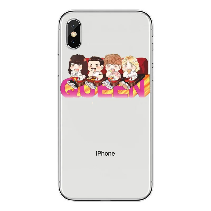 Чехол для Фредди Меркьюри, мягкая задняя крышка из ТПУ для iphone XS MAX 6 6S 7 8 Plus X XR 5s SE, чехол для телефона, чехол для королевы - Цвет: TPU