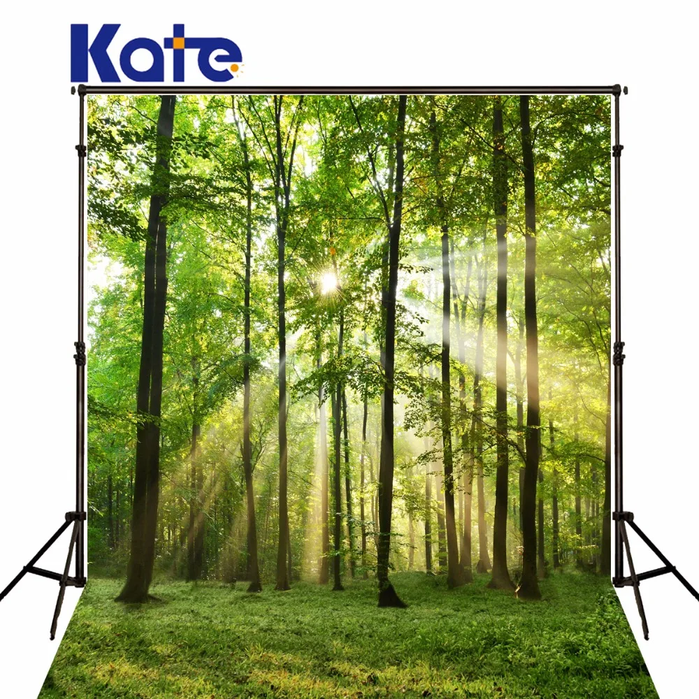 Kate зеленый экран фотографии фоны сцены зеленый лес Солнечный свет Фотофон для фотостудии
