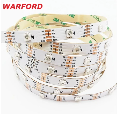 WS2813 1 м/5 м светодио дный полосы DC5V WS2812b обновленная версия встроенный WS2811S IC 5050 SMD RGB