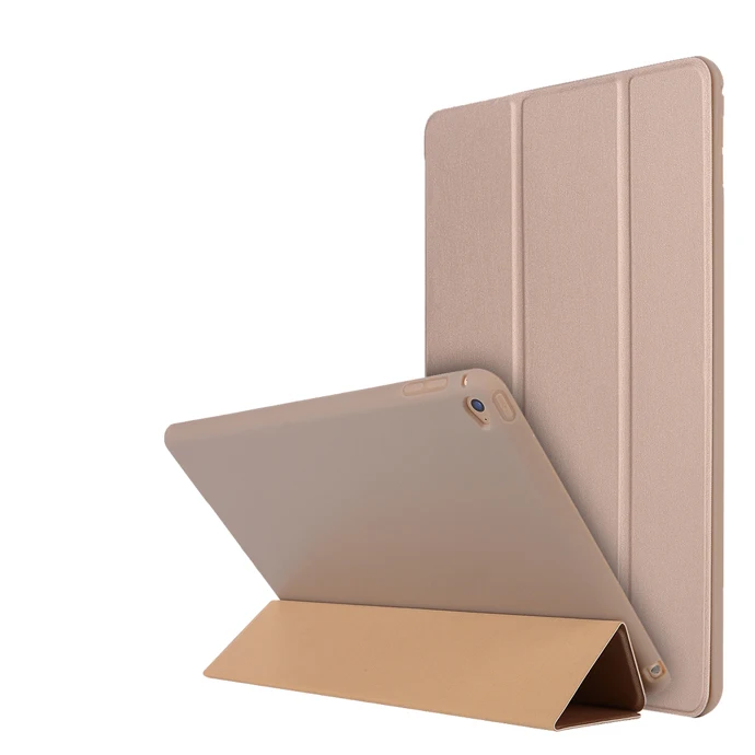 3 Folds Gold Для iPad Air 2 Smart Cover Чехол преобразования с подставкой Ipad Air2 протектор A1566 A1567 Силиконовый Мягкий противоударный корпус - Цвет: 3 Folds Gold