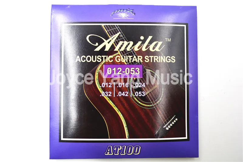 

Amila AT100 Acoustic Guitar Strings Stainless Steel&Phosphor Bronze Strings 1st-6th 012-053 Free Shipping