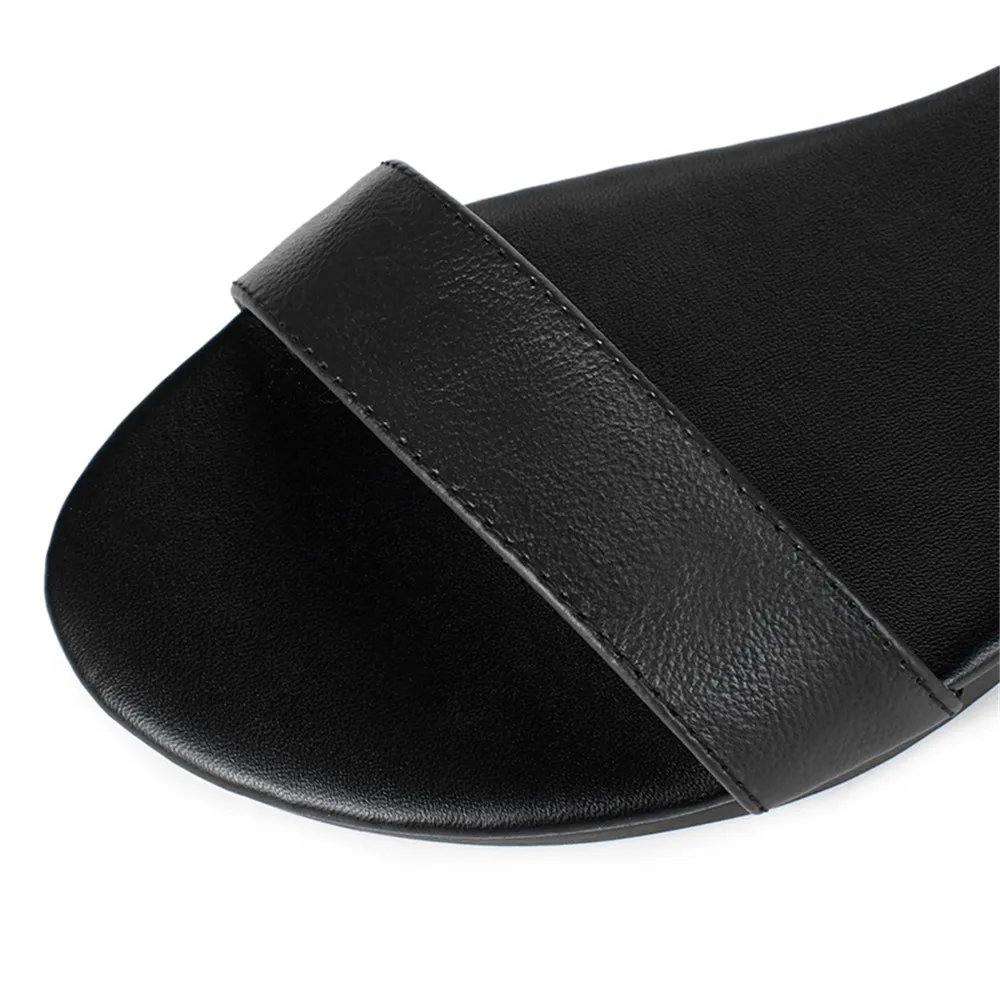 MORAZORA 2018 new women sandals genuine leather summer shoes buckle solid elegant pearl casual flat | Обувь