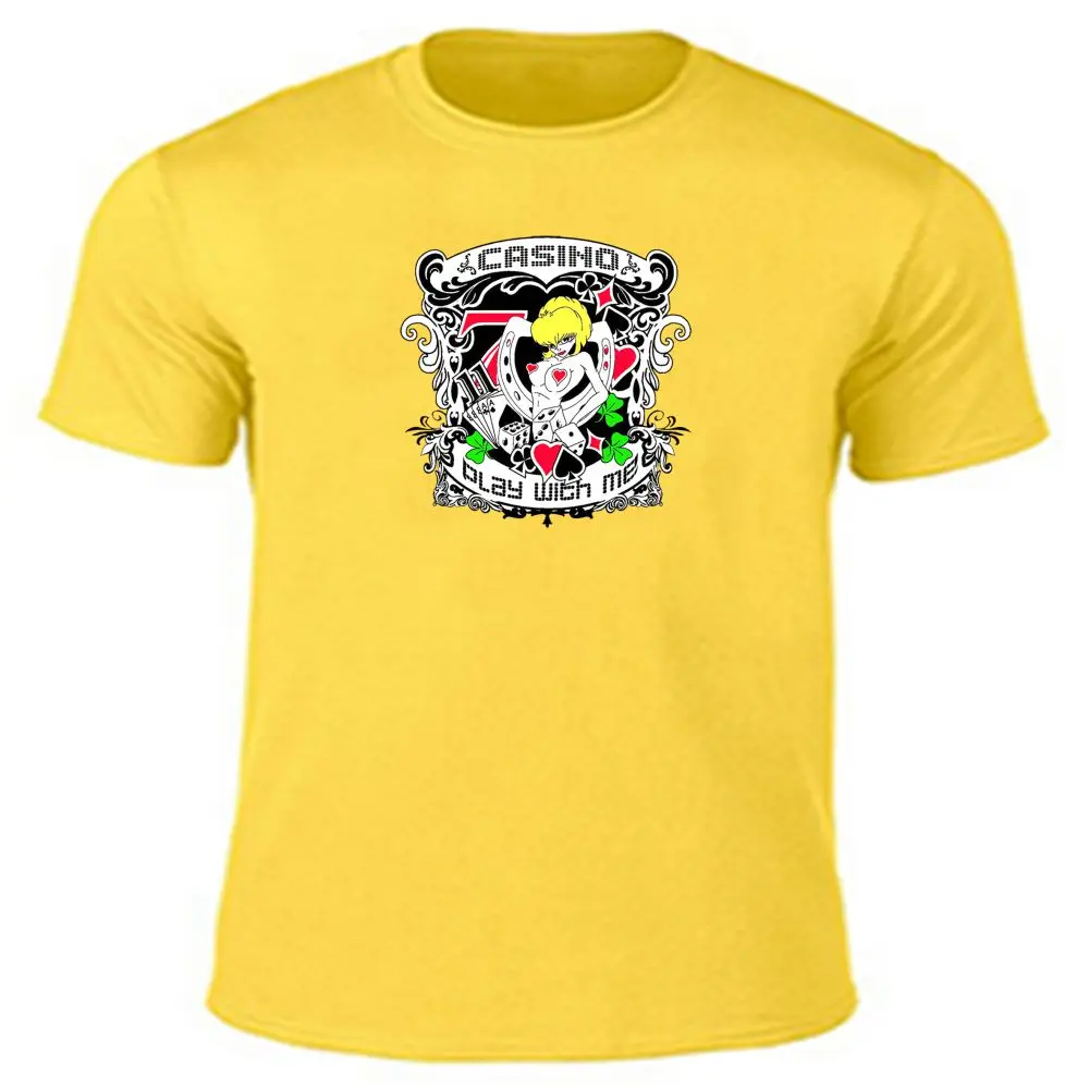 Мужские Самые Популярные Пункт DIY Футболка На Заказ Коробка Салон Казино Играть