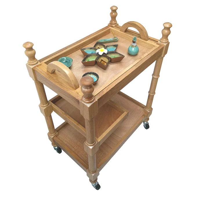 

Luxurious solid wood cart. Wooden cart. Beauty cart. Van