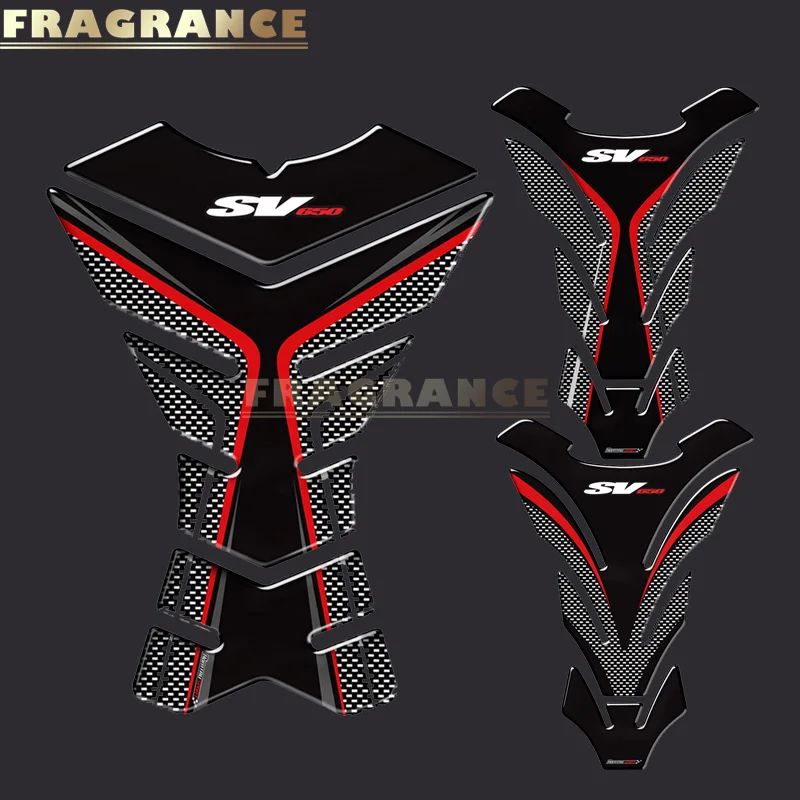 

3D Rubber Sticker Motorcycle Emblem Badge Decal For Suzuki SV650 SV650S SV650X SV 650 Tank All Years
