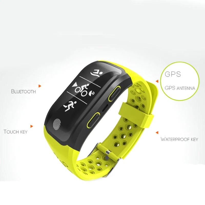 Дропшиппинг IP68 Bluetooth GPS Светодиодный дисплей спортивный датчик фитнес браслет