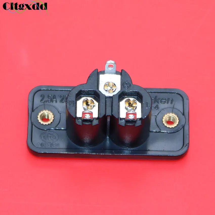 Cltgxdd 1 шт. AC 2.5A 250 В 3 pin напряжение AC IEC 320 C6 Мужской Разъем питания 3 pin Черный с фиксированным с винтовыми отверстиями