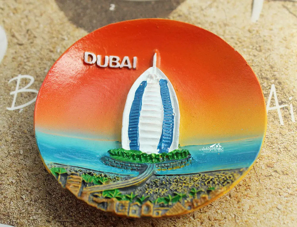 UAE DuBai Burj Al Arab Tourism Travel Souvenir 3D Resin Fridge Magnet Craft GIFT |