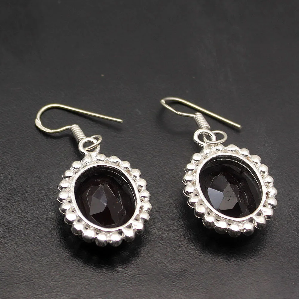 Фэнтези Мода крови Красный Гранат 925 стерлингового серебра женские свисающие