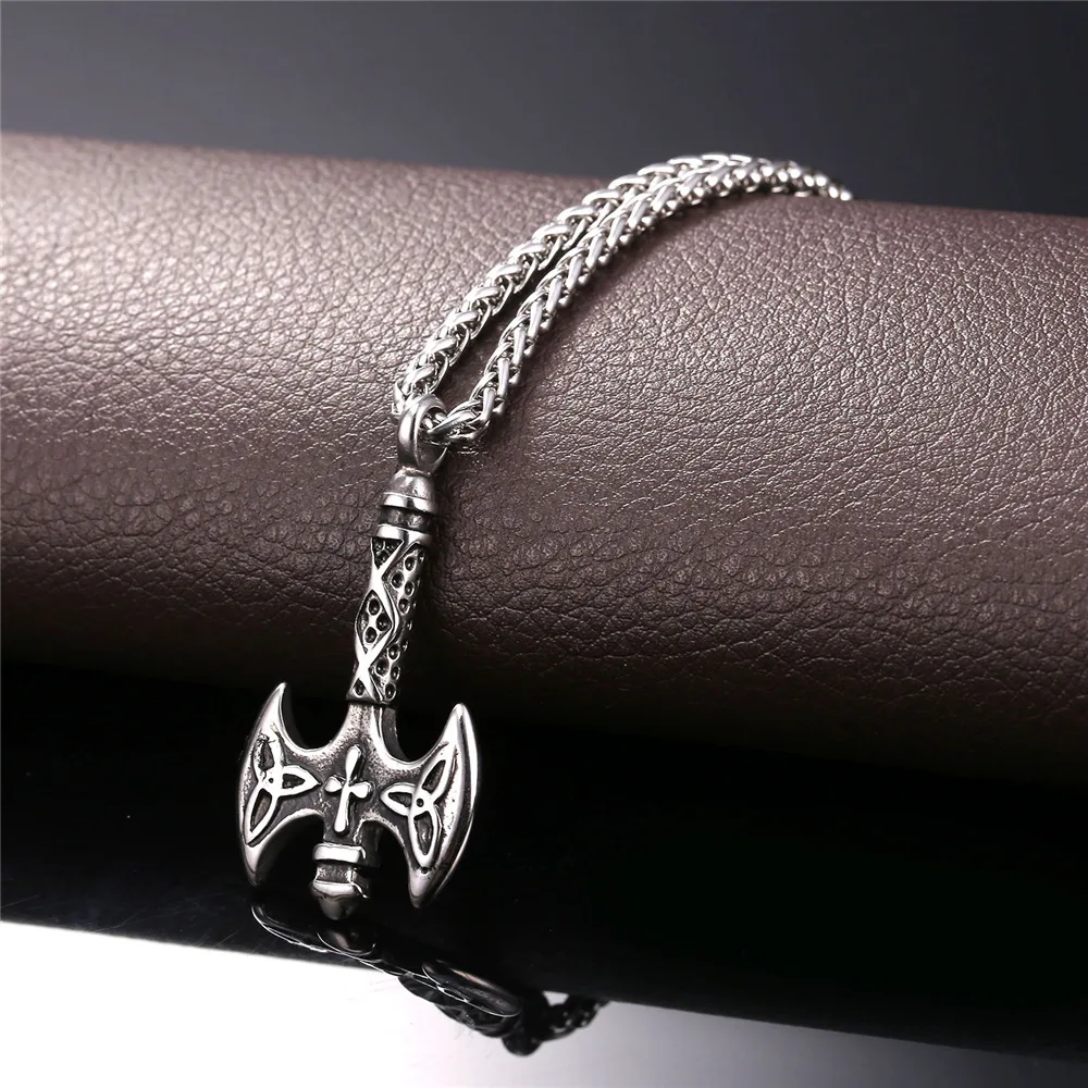 Мужские подвески и ожерелья подарок для мужчин символ прочности золотой цвет