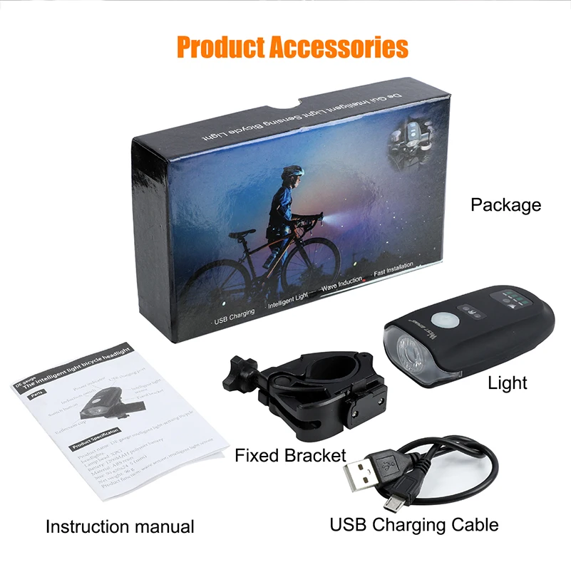 WEST BIKING, usb зарядка, велосипедный флэш-светильник, 350 люмен, интеллектуальный сенсорный передний светильник, 5 моделей, велосипедный водонепроницаемый головной светильник для велосипеда