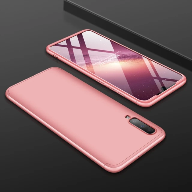 Чехол 9 цветов для Oneplus 7 Pro, роскошный чехол, полное защитное кольцо, противоударный чехол для телефона, чехол для Oneplus 7 - Цвет: Розовый