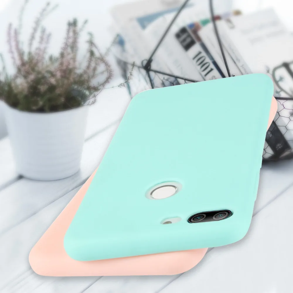 Silicone Case For Huawei Honor 9 lite New Soft TPU Matte Back Cover Coque Girls Color Cute Shell |