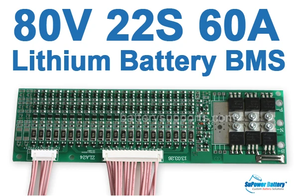 Фото Supower 22 s 79.2 В 80 92 60a литий-ионный lipo Батарея BMS Управление Системы баланса pcb IC чип