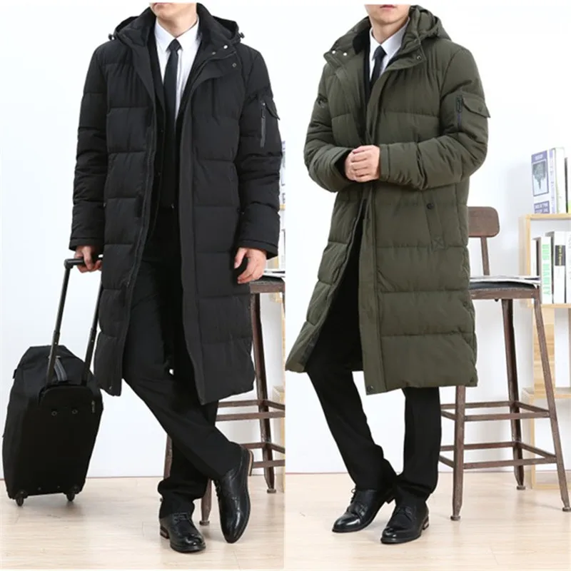 TEAEGG 5XL 6XL длинное мужское зимнее пальто Мужская парка Hombre Casaco Inverno Masculinmens теплые