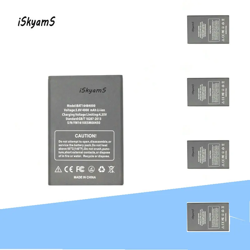 ISkyamS 5 шт. 4000 мАч BAT16484000 высококачественный литий ионный Сменный аккумулятор для