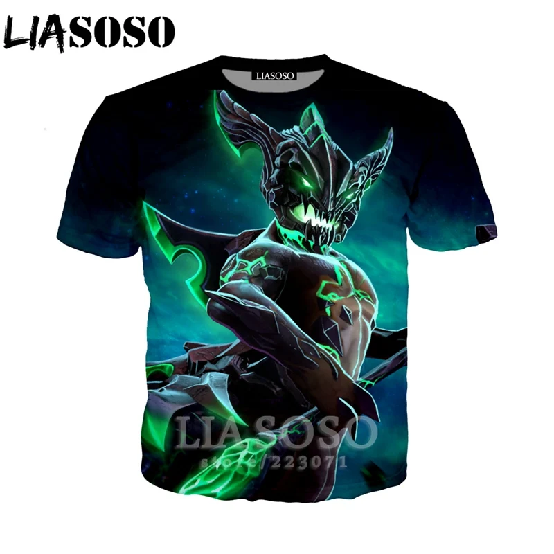 27 LIASOSO, новая модная толстовка, 3D принт, для мужчин и женщин, видео игра, Dota 2, футболка, повседневная, унисекс, короткий рукав, Harajuku, пуловер, A130-08 - Цвет: 27