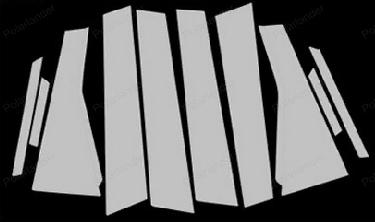 Лучшие продажи автомобильный Стайлинг нержавеющая сталь полностью обшивка окна