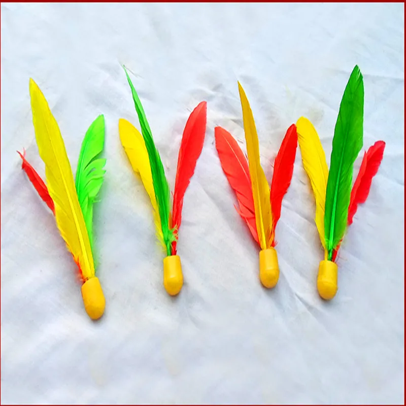 Cricket Ball Colorful Badminton Feather Material Shuttlecock Rubber Head Entertainment Exercise Relaxing Sporting | Спорт и