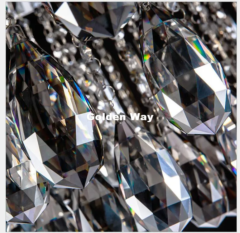 Бесплатная доставка современная светодиодная Хрустальная потолочная лампа