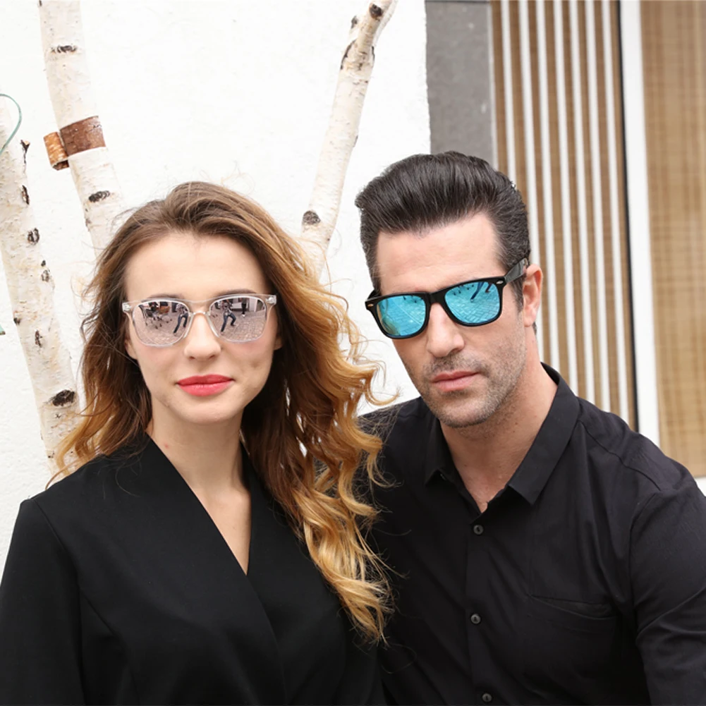 Солнцезащитные очки унисекс квадратные поляризационные винтажные в стиле ретро