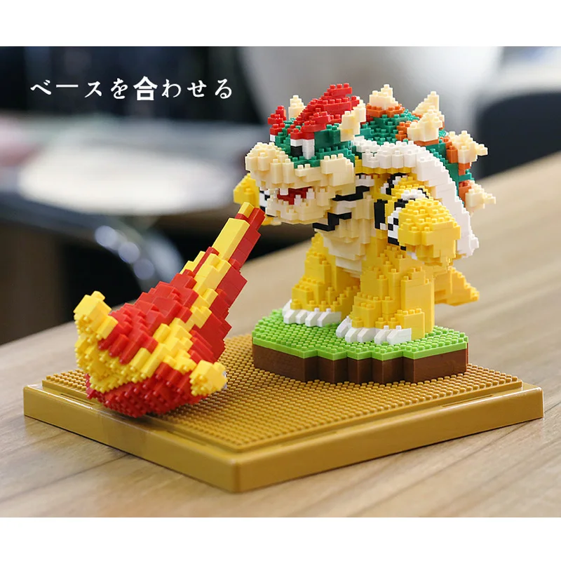 Weagle Super Mario Peach Princess Bowser Goundhog Летающая белка Марио 3D модель Алмазная мини-конструктор маленькие блоки игрушка без коробки