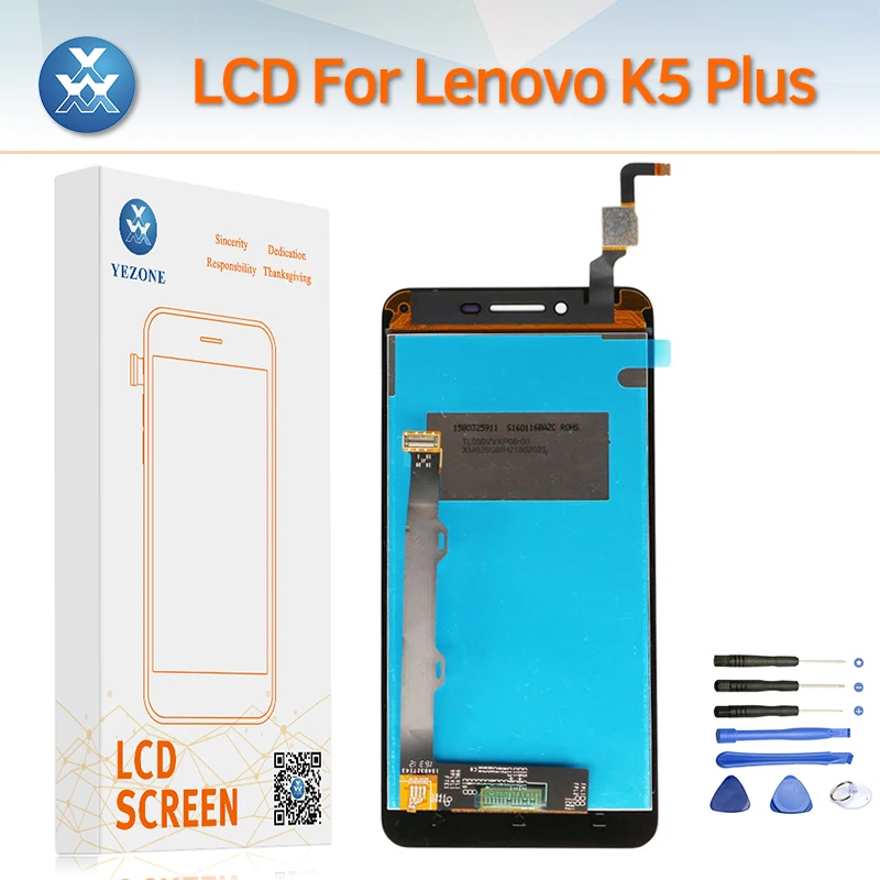 100% Тестирование жк дисплей Для Lenovo K5 Плюс A6020A46 с Полный Сенсорный Экран Замена